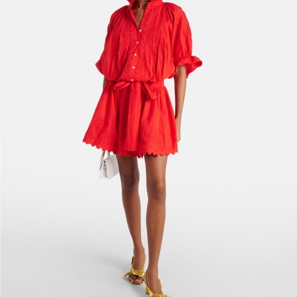 NWOT Juliet Dunn cotton poplin shirt dress size 1 (small)